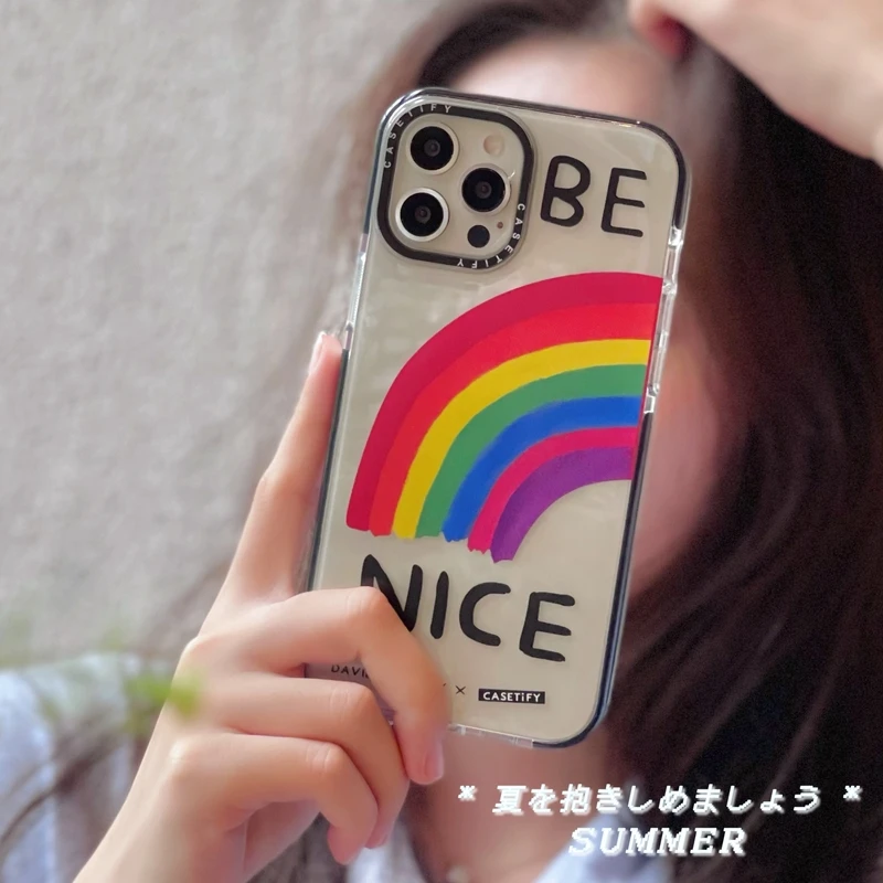 INS Art Retro Rainbow Letter Phone Case For iPhone 13 12 11 Pro Max XR X XS Max 7 8 Plus Cases Clear Shockproof Silicone Cover
INS Art Retro Rainbow Letter Phone Case For iPhone 13 12 11 Pro Max XR X XS Max 7 8 Plus Cases Clear Shockproof Silicone Cover