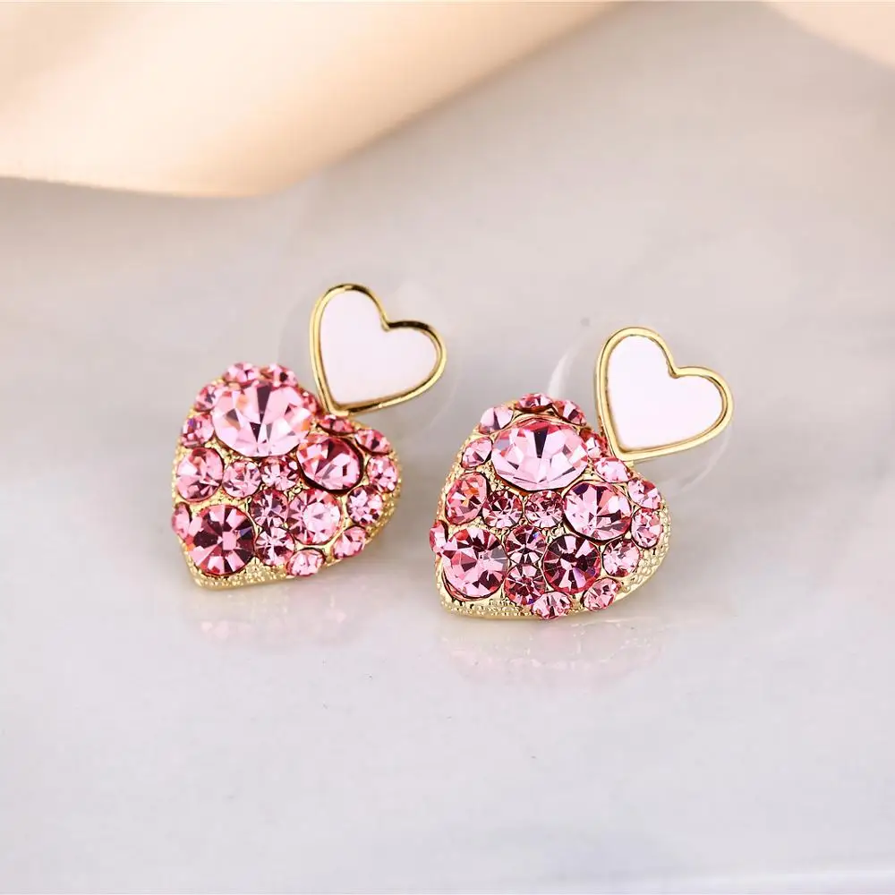 Tianzhe jewelry 2020 new heart-shaped trend fashion ladies earrings girl temperament color zircon earrings holiday gifts 
Tianzhe jewelry 2020 new heart-shaped trend fashion ladies earrings girl temperament color zircon earrings holiday gifts