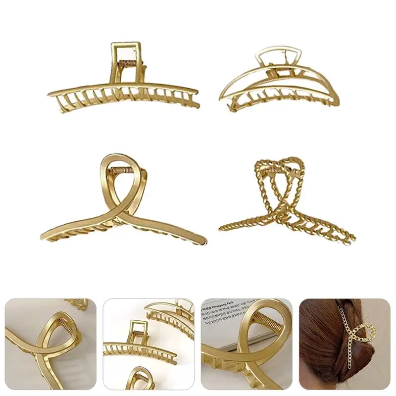 4Pcs Creative Convenient Practical Portable Simple Hair Claw Clamps Hair Claw Clips for Girls
4Pcs Creative Convenient Practical Portable Simple Hair Claw Clamps Hair Claw Clips for Girls