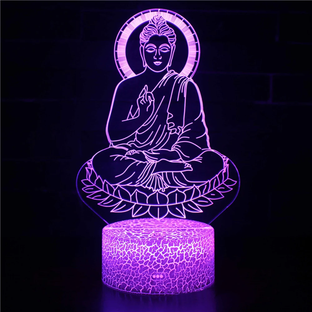 Buddhism Sakyamuni 3D Lighting Cable Friend Gift LED USB Mood Night Light Multicolor Remote Table Lamp Interior Lighting
Buddhism Sakyamuni 3D Lighting Cable Friend Gift LED USB Mood Night Light Multicolor Remote Table Lamp Interior Lighting