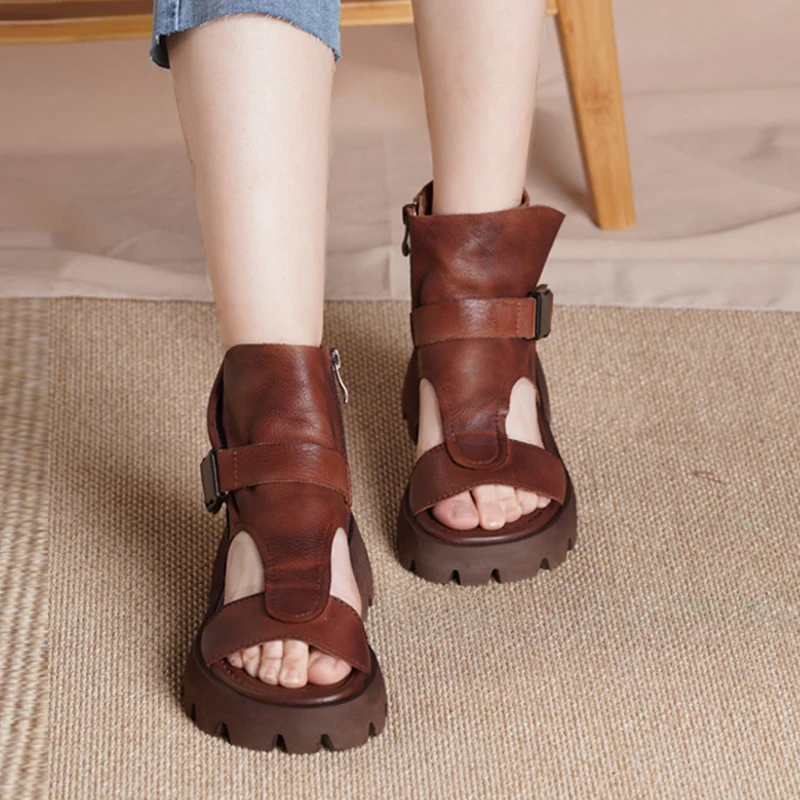 Birkuir Women Sandals 2021 New Summer Genuine Leather Buckle Retro Wedges Handmade Leisure Platform Ladies Sandals Beach Shoes
Birkuir Women Sandals 2021 New Summer Genuine Leather Buckle Retro Wedges Handmade Leisure Platform Ladies Sandals Beach Shoes