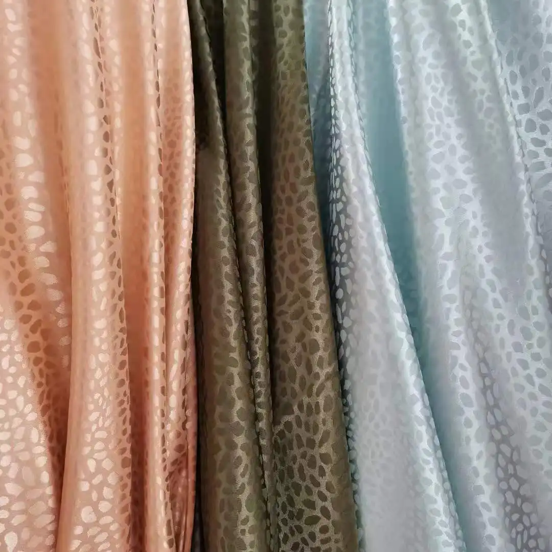 

Искусственный шелк леопардовый жаккард стрейч Атлас эластичное платье пижама юбка квалифицированная ткань