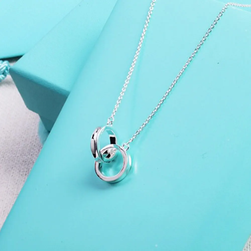 AYBS Real 925 Necklaces High Quality TIF Original1:1LOGO "Classic Two Circle Pendant" Necklaces Women
AYBS Real 925 Necklaces High Quality TIF Original1:1LOGO "Classic Two Circle Pendant" Necklaces Women