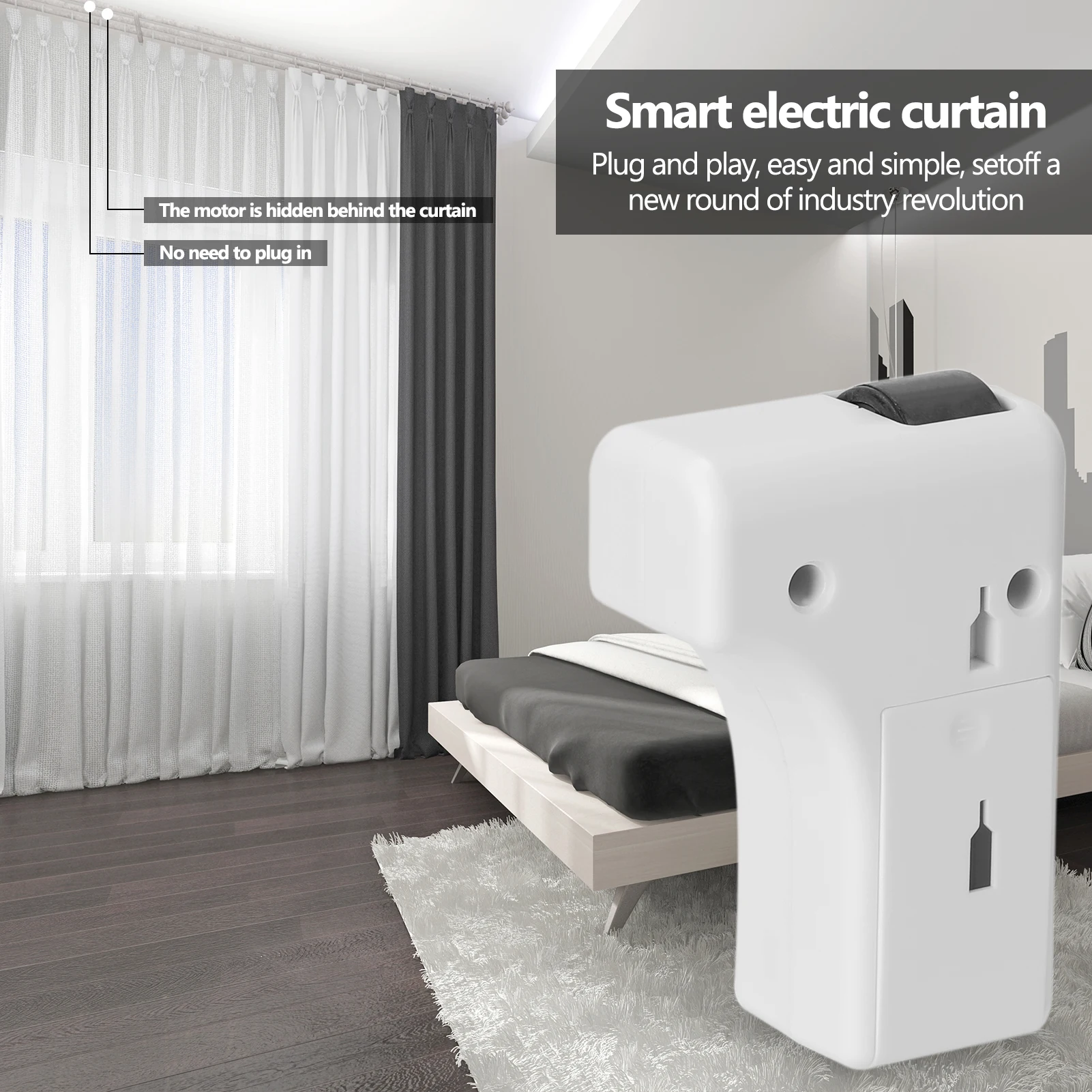 M026 Tuya WiFi Intelligent Curtain Motor Remote Controller Intelligent Home APP Voice Control Compatible with Alexa Google
M026 Tuya WiFi Intelligent Curtain Motor Remote Controller Intelligent Home APP Voice Control Compatible with Alexa Google