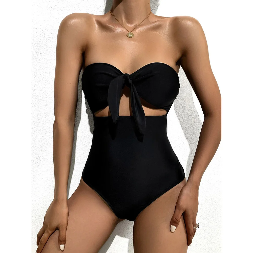 2021 One Piece Swimsuit Women Bandeau Bowknot Swimwear Female Sexy Bathing Suit Padded Beachwear Swimming Summer
2021 One Piece Swimsuit Women Bandeau Bowknot Swimwear Female Sexy Bathing Suit Padded Beachwear Swimming Summer