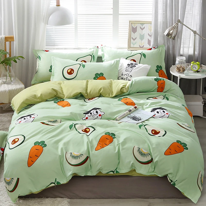 Green Avocado Carrot Pattern Comforter Bedding Set Cartoon Luxury Fashion King Queen Twin Size Bed Linen Duvet Cover Set Gift
Green Avocado Carrot Pattern Comforter Bedding Set Cartoon Luxury Fashion King Queen Twin Size Bed Linen Duvet Cover Set Gift