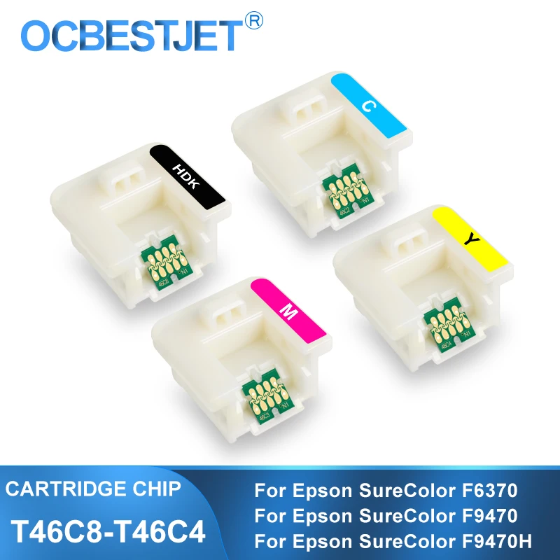 Чип чернильного картриджа T46C8 T46C2 T46C3 T46C4 с держателем для Epson SureColor F6370 F9470 F9470H
Чип чернильного картриджа T46C8 T46C2 T46C3 T46C4 с держателем для Epson SureColor F6370 F9470 F9470H