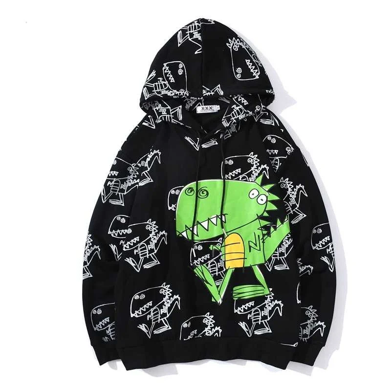 2021 Men Streetwear Hoodie Sweatshirt Painting Dinosaur Graffiti Print Pullover Harajuku Cotton Hooded Sweatshirt Hip Hop
2021 Men Streetwear Hoodie Sweatshirt Painting Dinosaur Graffiti Print Pullover Harajuku Cotton Hooded Sweatshirt Hip Hop