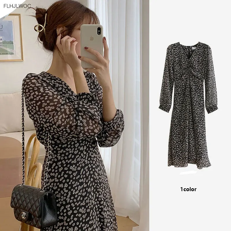 Осень 2020, Новое поступление, корейское шикарное модное платье, темпераментные офисные женские базовые черные шифоновые платья в горошек с v-...
Осень 2020, Новое поступление, корейское шикарное модное платье, темпераментные офисные женские базовые черные шифоновые платья в горошек с v-...