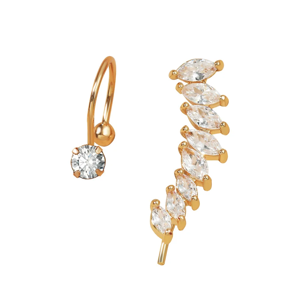 Unique Design Non-perforated Crystal Earrings Fashion Cubic Zirconia Gold Metal Cartilage Clip Earrings Jewelry
Unique Design Non-perforated Crystal Earrings Fashion Cubic Zirconia Gold Metal Cartilage Clip Earrings Jewelry
