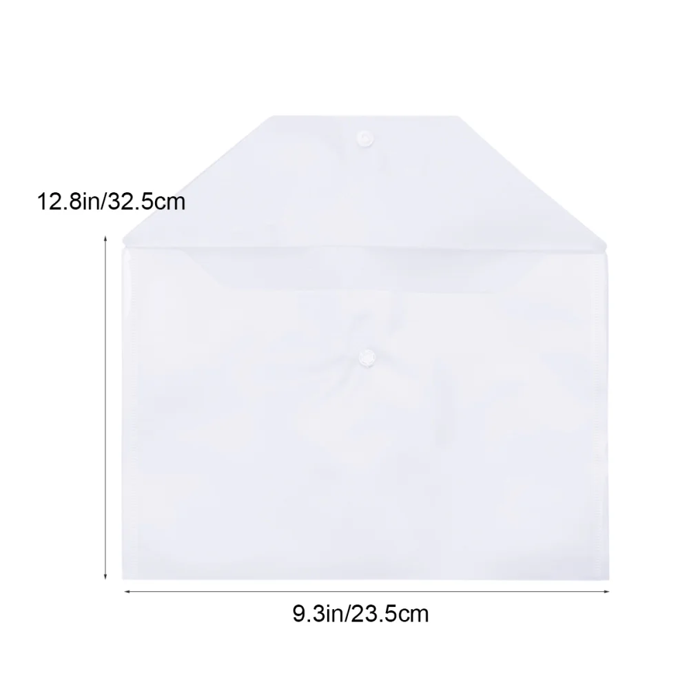 20 Pcs A4 File Document Folder Clear Transparent Document Envelope Organizer with Snap Button
20 Pcs A4 File Document Folder Clear Transparent Document Envelope Organizer with Snap Button
