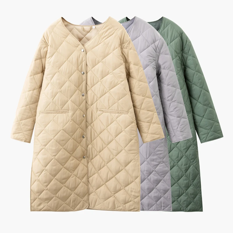 2022 women autumn Winter thick warm puffers rhombus pattern Casual parka stylish outerwear
2022 women autumn Winter thick warm puffers rhombus pattern Casual parka stylish outerwear