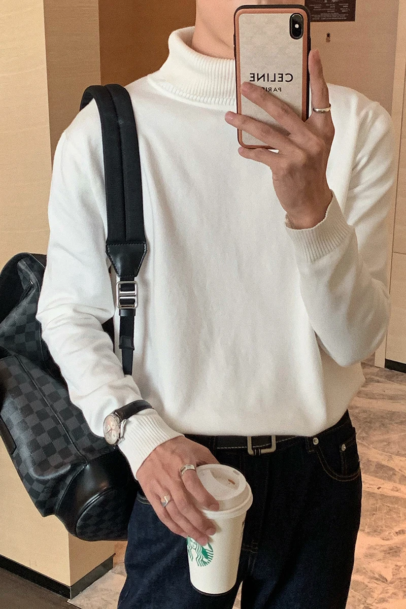 Autumn and Winter basic black turtleneck sweater men's Korean-style slim fit long sleeve base shirt sweater
Autumn and Winter basic black turtleneck sweater men's Korean-style slim fit long sleeve base shirt sweater