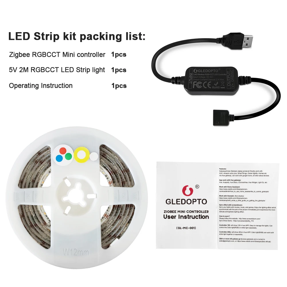 ZIGBEE LED RGBCCT Mini Controller Smart Strip Light 5V USB Controller Echo Plus Alexa VoiceAPP Control Work withTuya Smartthings
ZIGBEE LED RGBCCT Mini Controller Smart Strip Light 5V USB Controller Echo Plus Alexa VoiceAPP Control Work withTuya Smartthings