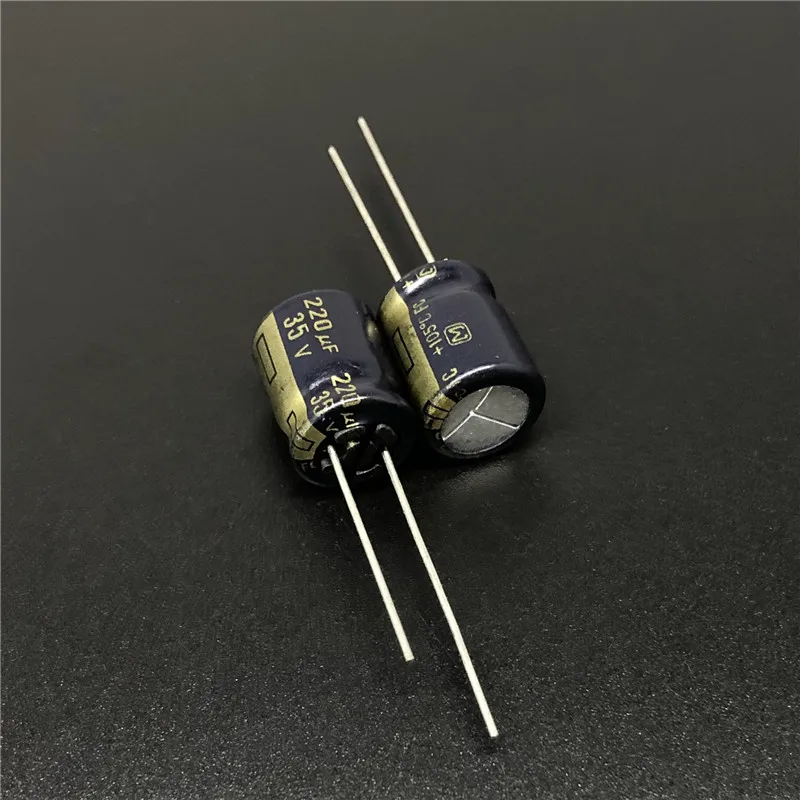 10 шт/100 шт 220уф 35В Panas FC серии 10х12 5 мм низкое сопротивление 35V220uF конденсатор для