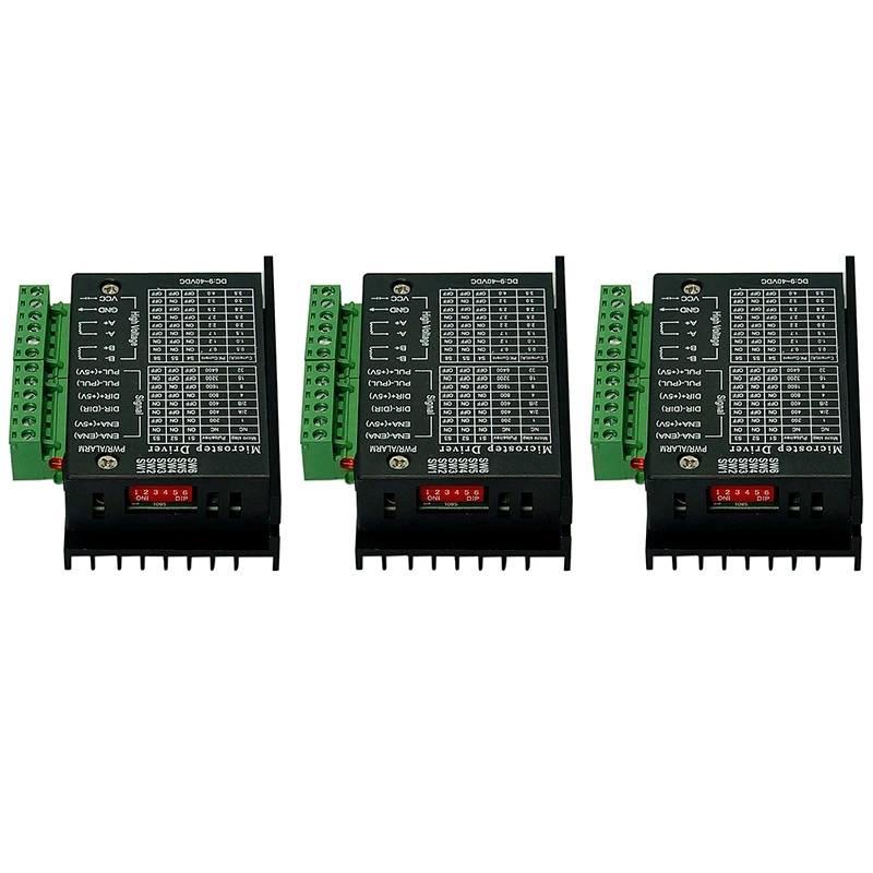 

3Pcs 42/57/86 Tb6600 Stepper Motor Driver 32 Segments Upgraded Version 4.0A 42Vdc for Cnc Router