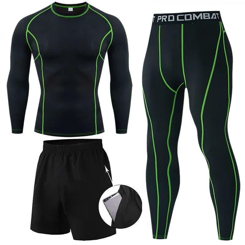 Men Sportswear Compression Workout Suits Breathable Clothes Man Sports Joggers Training Gym Fitness Tracksuit Running 3 Pcs/Set
Men Sportswear Compression Workout Suits Breathable Clothes Man Sports Joggers Training Gym Fitness Tracksuit Running 3 Pcs/Set