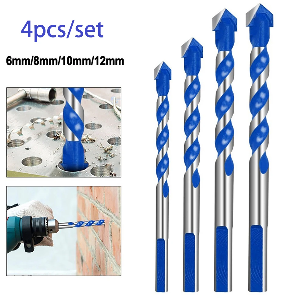 4Pcs/Set Carbide Alloy Triangle Drill Bits 6/8/10/12mm Multipurpose Tile Drill Bit Set Tip For Wood Metal Masonry Drilling
4Pcs/Set Carbide Alloy Triangle Drill Bits 6/8/10/12mm Multipurpose Tile Drill Bit Set Tip For Wood Metal Masonry Drilling