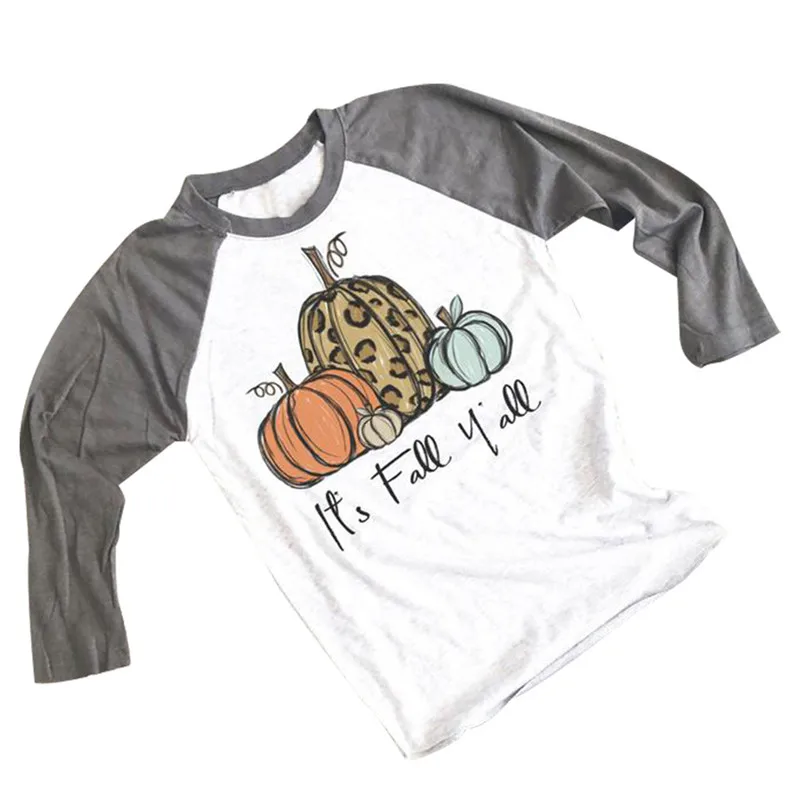 Женская футболка на Хэллоуин с надписью It's Fall all, длинный рукав реглан, Симпатичные футболки с изображением тыквы, женская одежда в Корейско...
Женская футболка на Хэллоуин с надписью It's Fall all, длинный рукав реглан, Симпатичные футболки с изображением тыквы, женская одежда в Корейско...