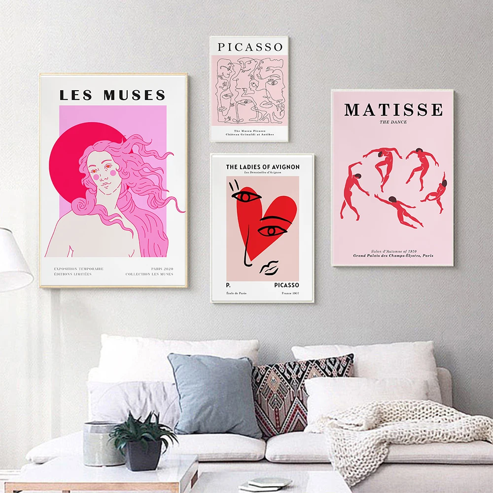 Picasso Matisse Nordic Poster Abstract Venus Pink Art Print Kiss Dance Minimal Canvas Painting Modern Wall Picture Bedroom Decor
Picasso Matisse Nordic Poster Abstract Venus Pink Art Print Kiss Dance Minimal Canvas Painting Modern Wall Picture Bedroom Decor
