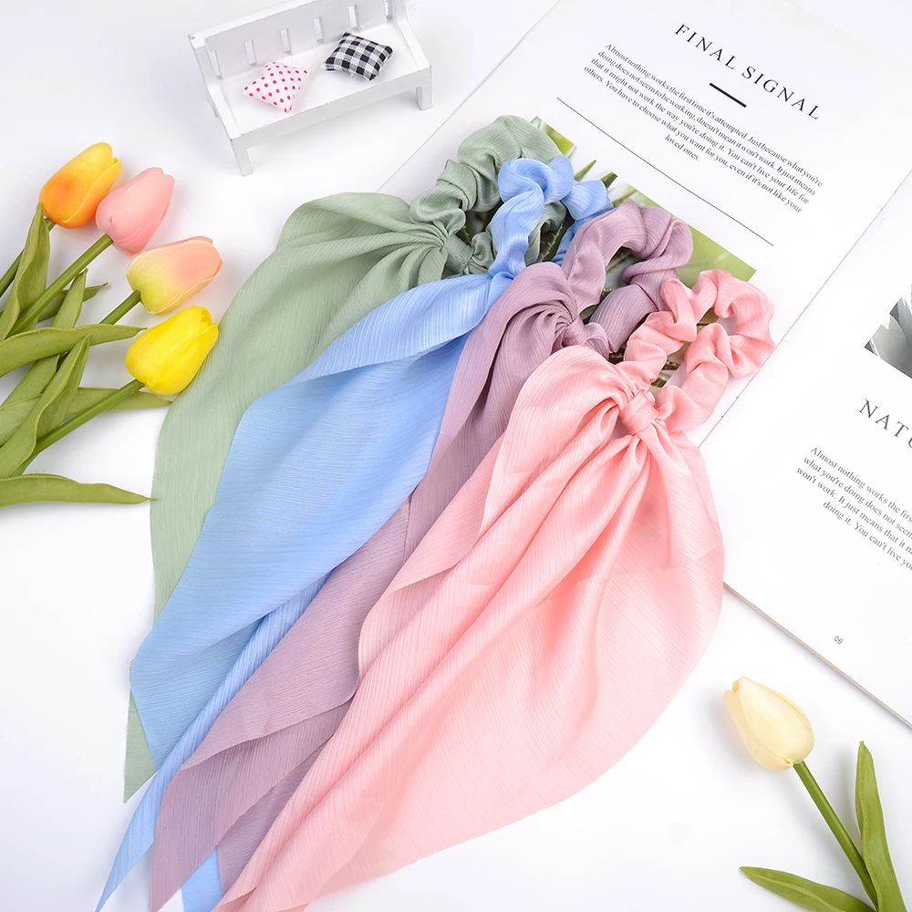 Korea Solid Color Chiffon Hair Scrunchies Tailing Hair Rope For Women Girls Daily Gentle Elastic Headwear Hair Accessories
Korea Solid Color Chiffon Hair Scrunchies Tailing Hair Rope For Women Girls Daily Gentle Elastic Headwear Hair Accessories