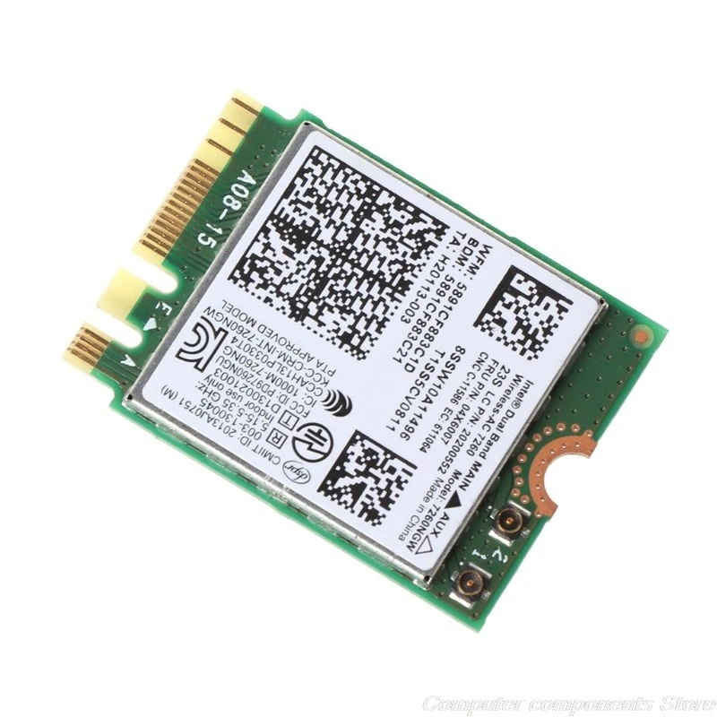 For ThinkPad X240 T440 T540P L440 L540 W540 5G WiFi Dual Band 7260NGW AC FRU:04X6007 Wireless Adapter Card F23 21 Dropshipping 
For ThinkPad X240 T440 T540P L440 L540 W540 5G WiFi Dual Band 7260NGW AC FRU:04X6007 Wireless Adapter Card F23 21 Dropshipping