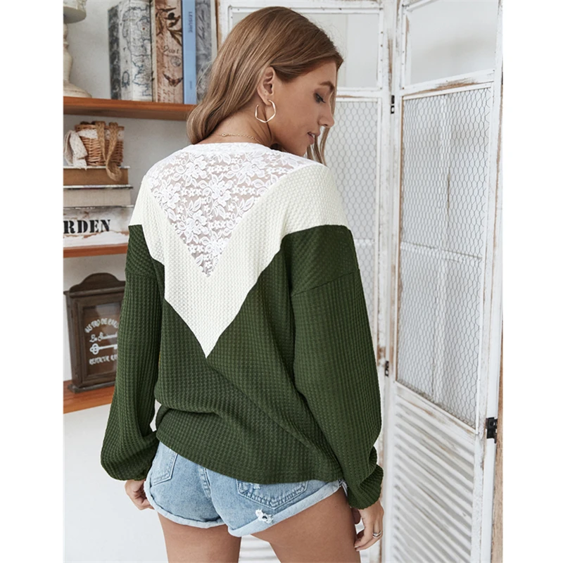 Plus Size Women Tshirts 2020 Autumn Lace Patchwork Simple Long Sleeve Casual Tops
Plus Size Women Tshirts 2020 Autumn Lace Patchwork Simple Long Sleeve Casual Tops