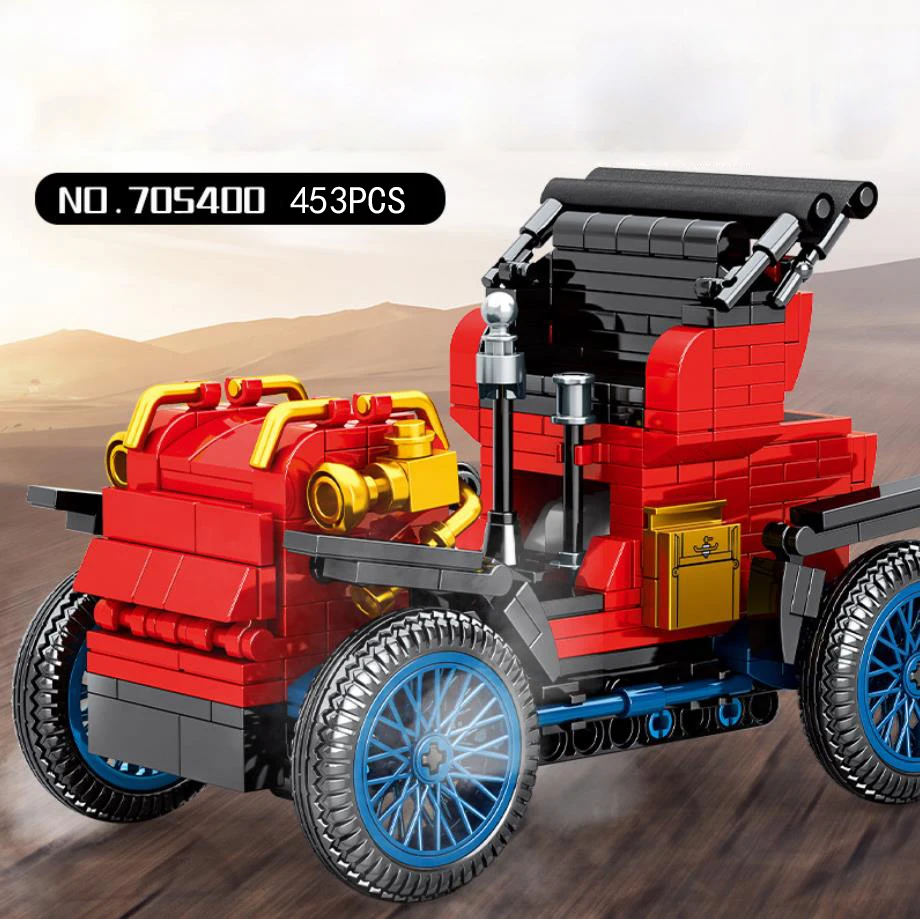 Technical scale building block classic 1903 Duryea Runabout L car Vintage vehicel bricks assemble toys collection for kids gifts
Technical scale building block classic 1903 Duryea Runabout L car Vintage vehicel bricks assemble toys collection for kids gifts