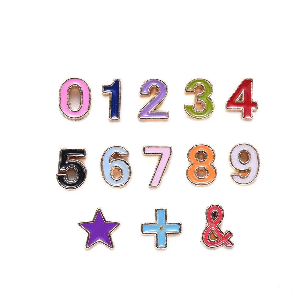13pcs Alphabet Letter Double Face Enamel Charms Gold Arabic Numerals Pendants Jewelry Making Handmade Craft
13pcs Alphabet Letter Double Face Enamel Charms Gold Arabic Numerals Pendants Jewelry Making Handmade Craft