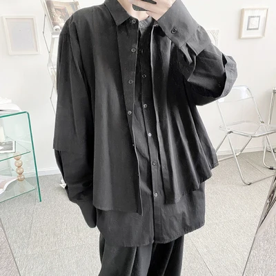 Large Spring style cut two loose long-sleeved shirts fashion men's dark ethnic art shirts
Large Spring style cut two loose long-sleeved shirts fashion men's dark ethnic art shirts