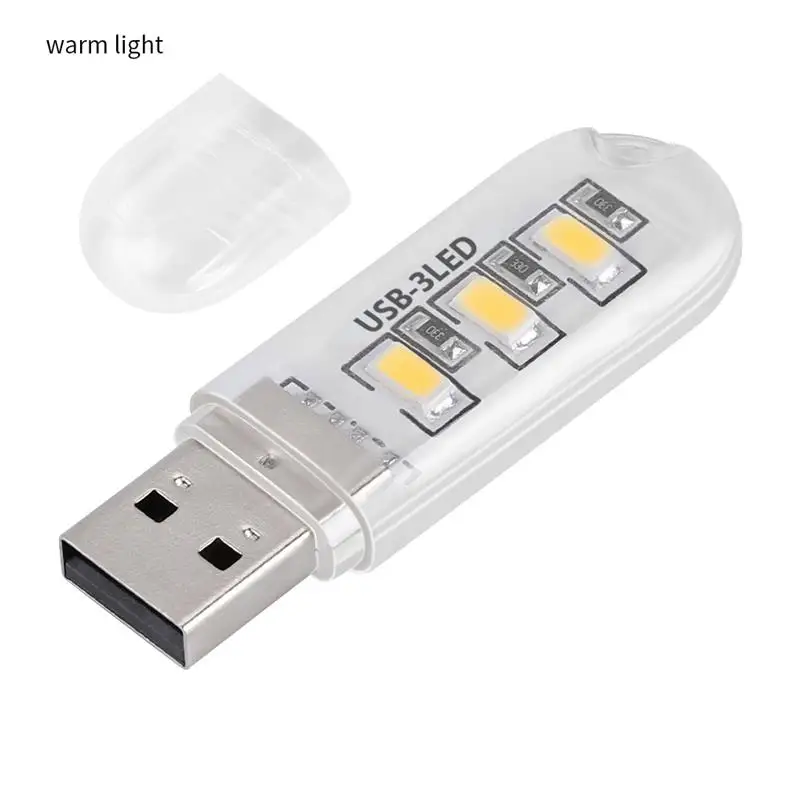 USB Night Light Portable Light 3000K 7000K 3 Beads USB Lamp for Computer Laptop White or warm Light Led-lampe 5 V Power
USB Night Light Portable Light 3000K 7000K 3 Beads USB Lamp for Computer Laptop White or warm Light Led-lampe 5 V Power