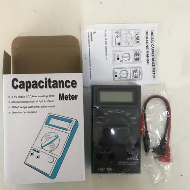 CM7115A Capacitance Meter Digital Multimeter LCD Display Measurement Tool ,Dual Slope Integrated A/D Converter System
CM7115A Capacitance Meter Digital Multimeter LCD Display Measurement Tool ,Dual Slope Integrated A/D Converter System