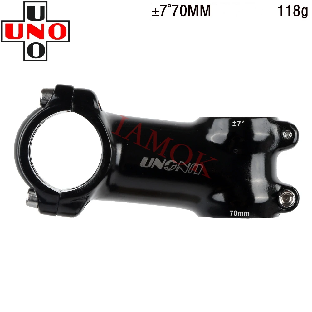 UNO AS-007N Road Bicycle Stem 7/17 Degree 60-130mm Iamok Bike Parts 31.8x28.6mm Glossy Black Stems
UNO AS-007N Road Bicycle Stem 7/17 Degree 60-130mm Iamok Bike Parts 31.8x28.6mm Glossy Black Stems