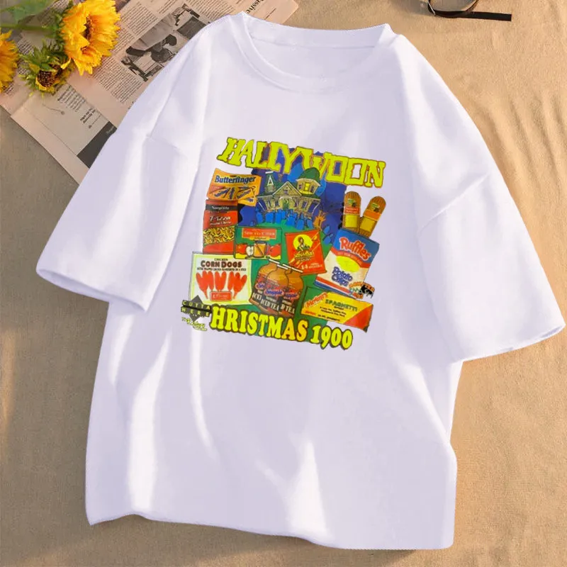 Hallywoon Hristmas 1900 Women T-shirts Casual Printed Tops Tee Female T Shirt Short Sleeve T Shirt Plus Size Streetwear 
Hallywoon Hristmas 1900 Women T-shirts Casual Printed Tops Tee Female T Shirt Short Sleeve T Shirt Plus Size Streetwear