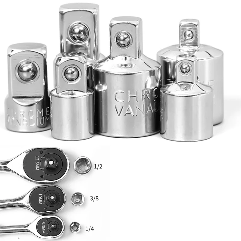 Heavy Duty 1/4" 3/8" 1/2" Drive Socket Reducer Air Impact Ratchet Sockeladapter For Hand Tools Hex Sockets Free Shipping
Heavy Duty 1/4" 3/8" 1/2" Drive Socket Reducer Air Impact Ratchet Sockeladapter For Hand Tools Hex Sockets Free Shipping