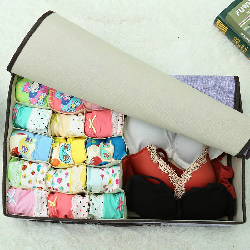 15 Lattice Clothing Storage Organizer Bras Underwear Storage Box Multifunction Socks Container Dustproof Cotton Linen
15 Lattice Clothing Storage Organizer Bras Underwear Storage Box Multifunction Socks Container Dustproof Cotton Linen