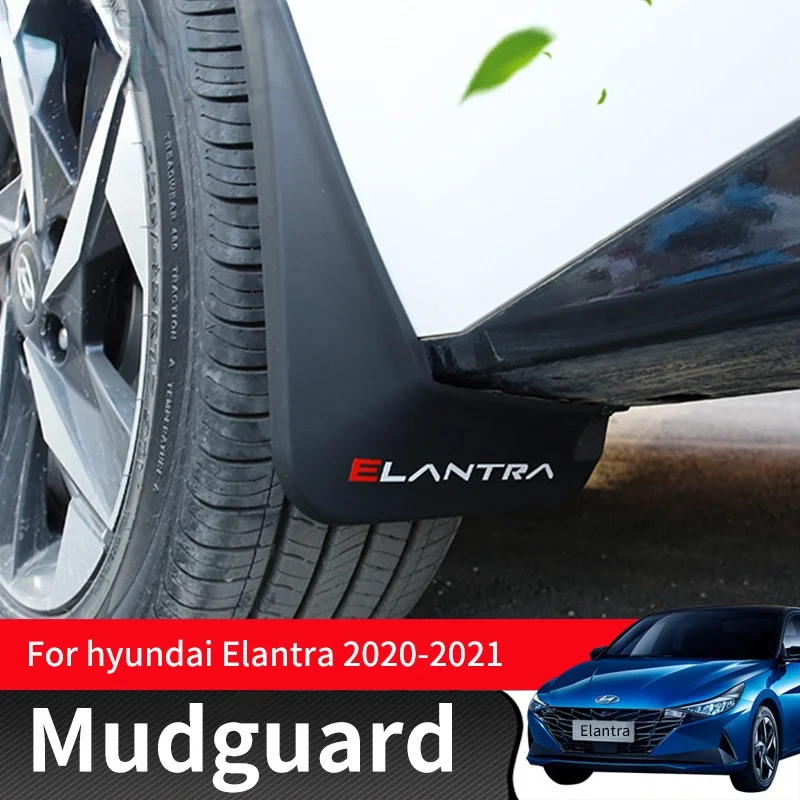 

For Hyundai Elantra 2020-2021 7 Set Molded Mud Flaps Mudflaps Splash Guards Front Rear Mud Flap Mudguards 4pcs Car Accessories