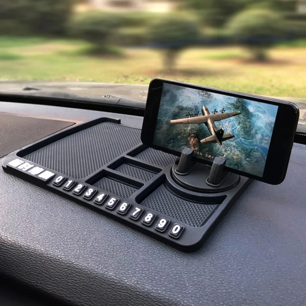 Anti-slip Multifunctional Car Dashboard Mat Keys Cell Phone Stand Holder Pad Silicone Car Anti-slip Mat
Anti-slip Multifunctional Car Dashboard Mat Keys Cell Phone Stand Holder Pad Silicone Car Anti-slip Mat