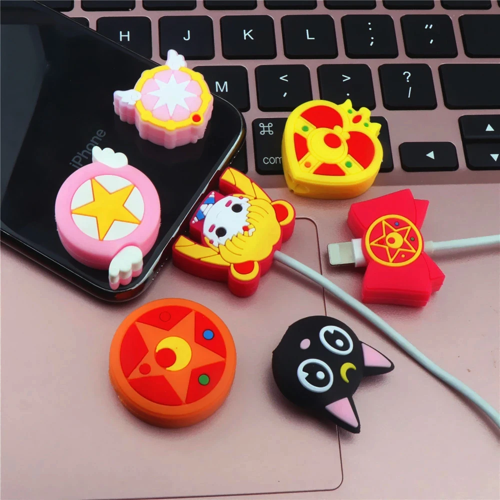 Anime Cartoon Sailor Moon Cable Bite Protector For iPhone Organizer Holder Cute Data Line Cord Protective Cable Winder Cover
Anime Cartoon Sailor Moon Cable Bite Protector For iPhone Organizer Holder Cute Data Line Cord Protective Cable Winder Cover