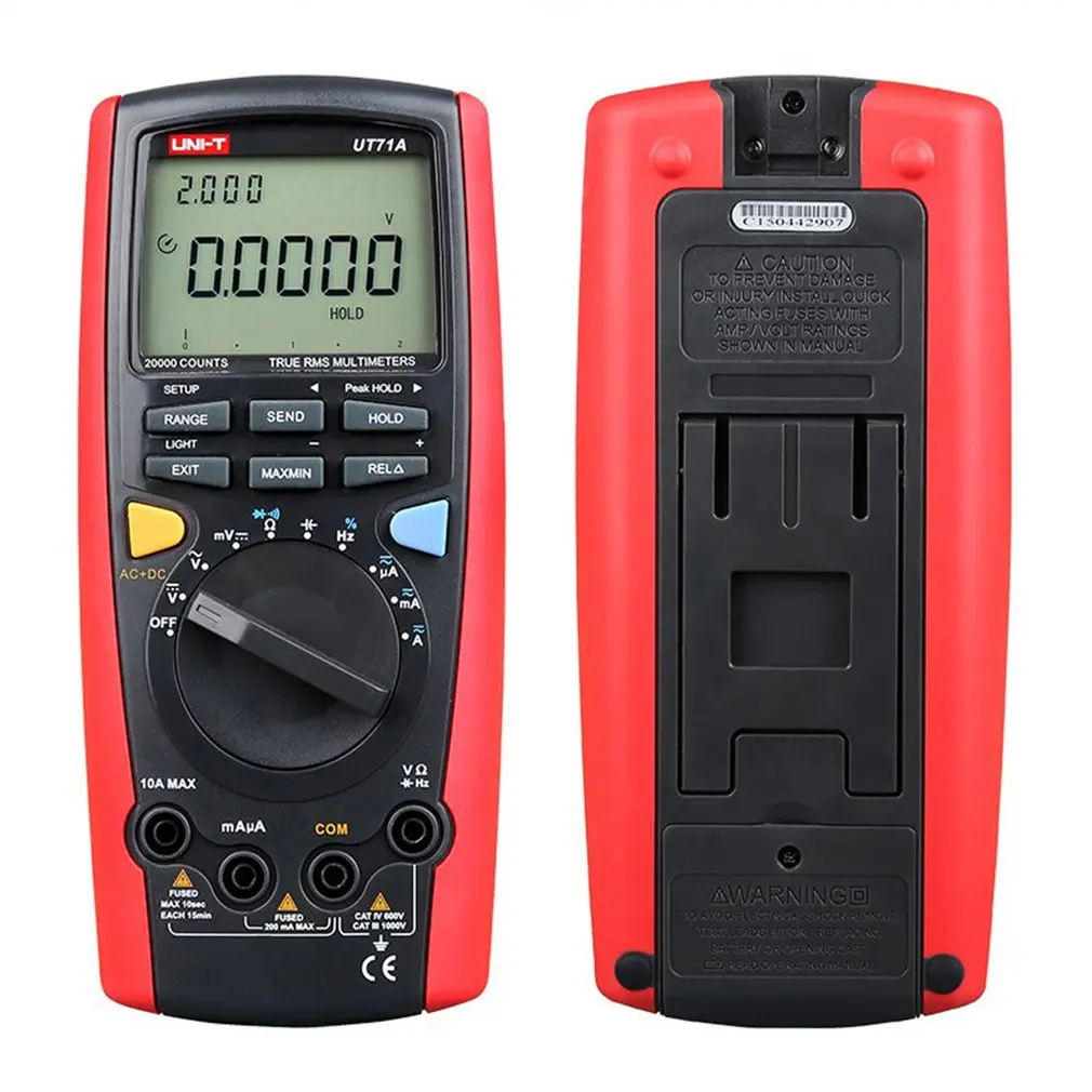 Digital Multimeter UNIT DC/AC Volt Amp Intelligent Multitester Ammeter UT71A/UT71B
Digital Multimeter UNIT DC/AC Volt Amp Intelligent Multitester Ammeter UT71A/UT71B