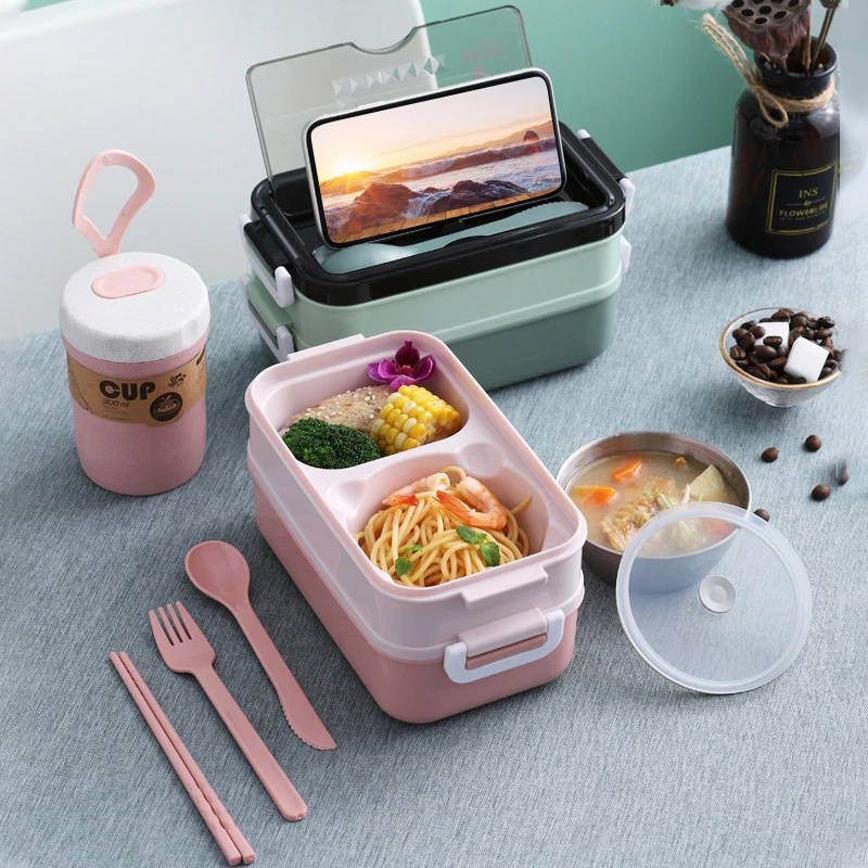 2Layers Stainless Steel Lunchbox Bento Box Microwae Heating Lunch Box Food Container Storage Box Dinnerware For Students Works
2Layers Stainless Steel Lunchbox Bento Box Microwae Heating Lunch Box Food Container Storage Box Dinnerware For Students Works