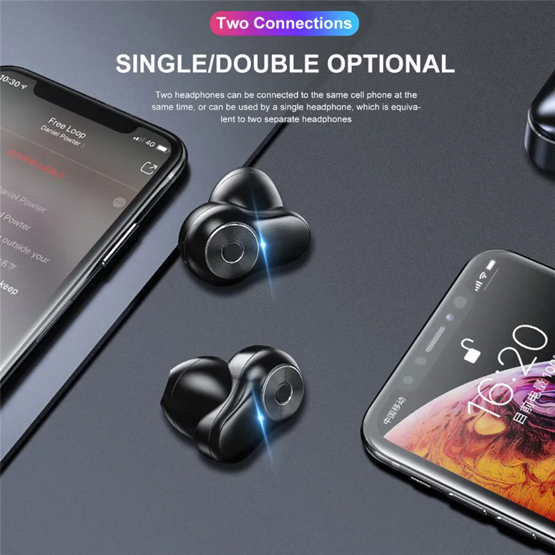 Bluetooth Earphones 5.0 Noise reduction Wireless Headphones Sport Touch Earbuds With Charge Box 3500 mAh Battery For Smart Phone |