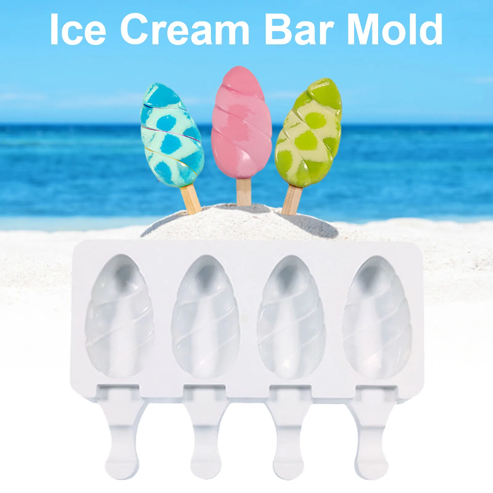 DIY Ice Cream Bar Silicone Mold Food Grade Water Drop Shape 2/4/8 Connected Molds Ice Cream Maker Summer Handmade DIY Universal
DIY Ice Cream Bar Silicone Mold Food Grade Water Drop Shape 2/4/8 Connected Molds Ice Cream Maker Summer Handmade DIY Universal