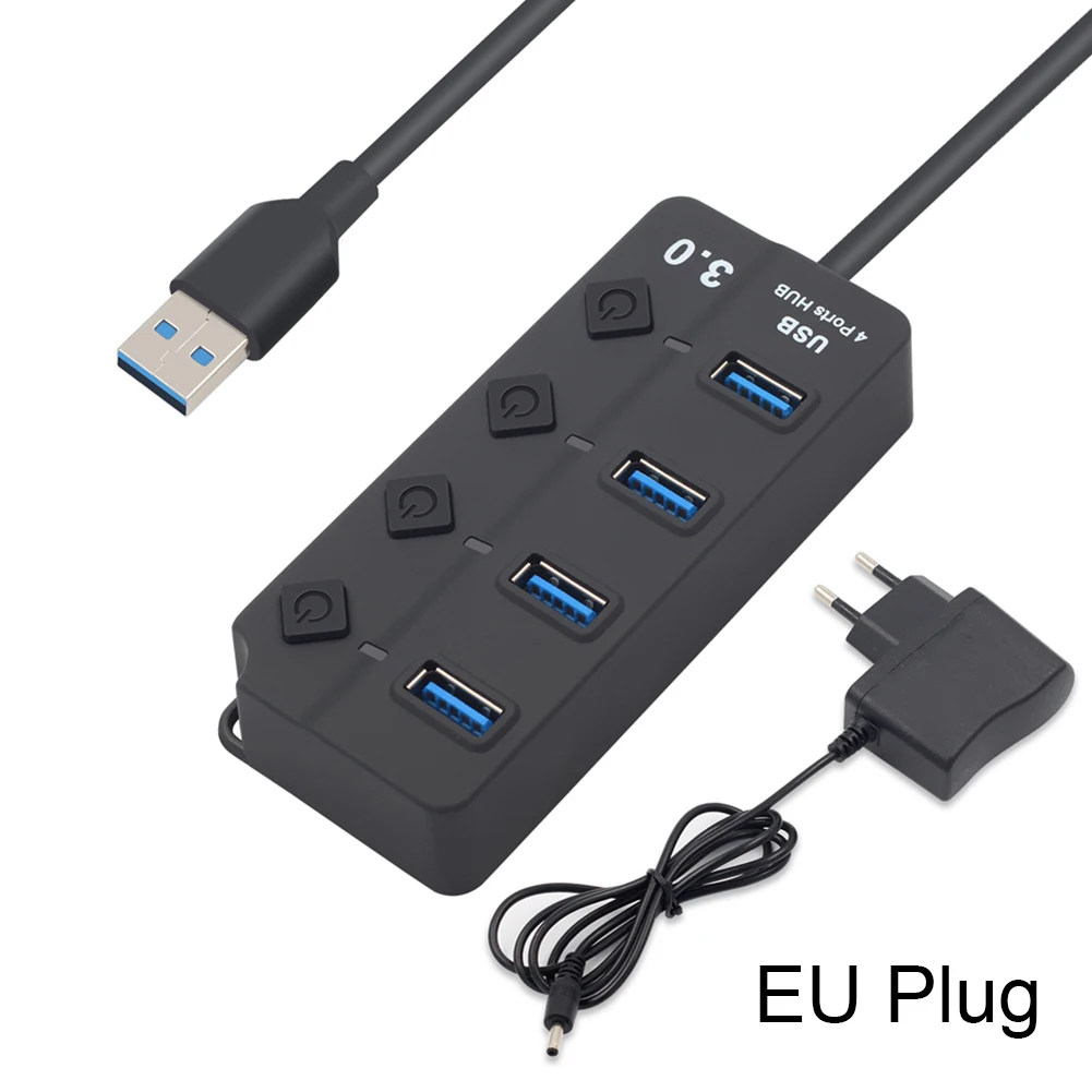 Powered USB3.0 Multi USB Splitter 4/7 Port Expander Multiple USB Data Hub with Individual Switches 5V Powered USB Extension
Powered USB3.0 Multi USB Splitter 4/7 Port Expander Multiple USB Data Hub with Individual Switches 5V Powered USB Extension
