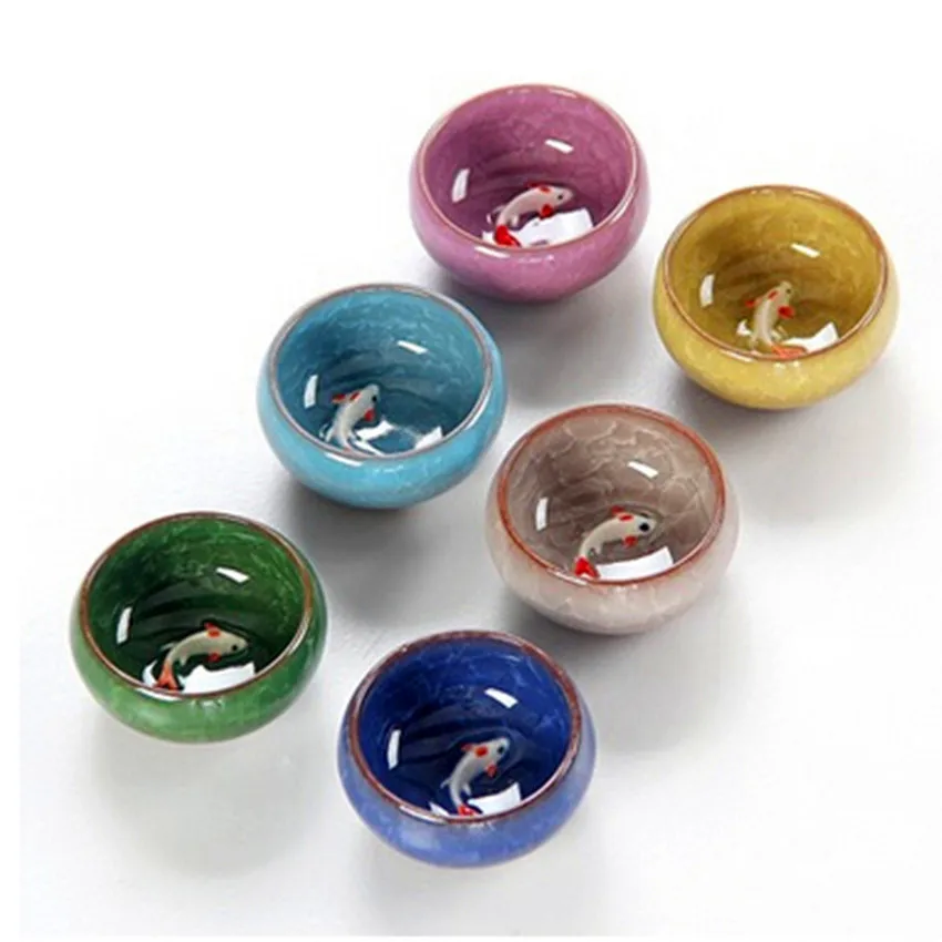 1pcs Chinese Kung Fu Tea Cup Set ice crackled Glaze Travel Tea Bowl Wine Cup Sets with Golden Fish Porcelain mugs
1pcs Chinese Kung Fu Tea Cup Set ice crackled Glaze Travel Tea Bowl Wine Cup Sets with Golden Fish Porcelain mugs