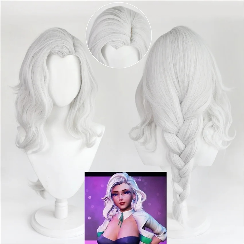 Game Subverse Lily Lillian Margaliss Cosplay Heat Resistant Synthetic Long Silver Curly Wig Hair Hallowen Party+ Free Wig Cap
Game Subverse Lily Lillian Margaliss Cosplay Heat Resistant Synthetic Long Silver Curly Wig Hair Hallowen Party+ Free Wig Cap