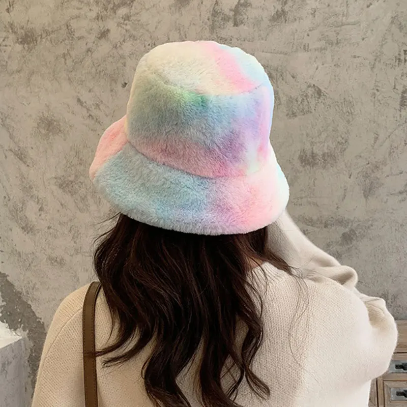 Faux Fur Tie-dye Bucket Hat шапка Fishmen for женская Women Winter Warm Sunscreen панама женская Caps Hunting Fishing Gorros
Faux Fur Tie-dye Bucket Hat шапка Fishmen for женская Women Winter Warm Sunscreen панама женская Caps Hunting Fishing Gorros
