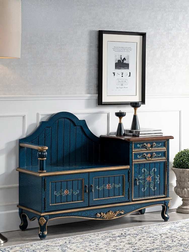 GY New Chinese Style Shoe Changing Stool American Retro Painted Multifunctional Storage Shoe Cabinet Sitting Creative Footstool
GY New Chinese Style Shoe Changing Stool American Retro Painted Multifunctional Storage Shoe Cabinet Sitting Creative Footstool