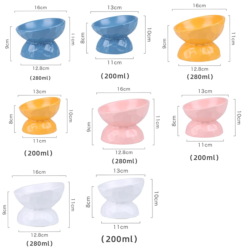 Ceramics Raised Cat Bowl Slanted Cat Bowl for Food Stress Free Angled Cat Bowl Less Regurgitating and Vomiting STSF666
Ceramics Raised Cat Bowl Slanted Cat Bowl for Food Stress Free Angled Cat Bowl Less Regurgitating and Vomiting STSF666