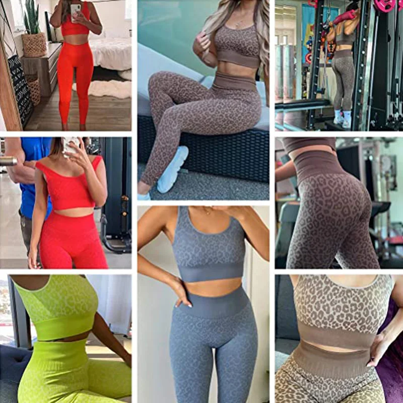 Women Sportswear Yoga Set Seamless Fitness Yoga Suit Leopard Print Workout Clothes For Women Sport Suits Gym Wear Sports Outfit
Women Sportswear Yoga Set Seamless Fitness Yoga Suit Leopard Print Workout Clothes For Women Sport Suits Gym Wear Sports Outfit
